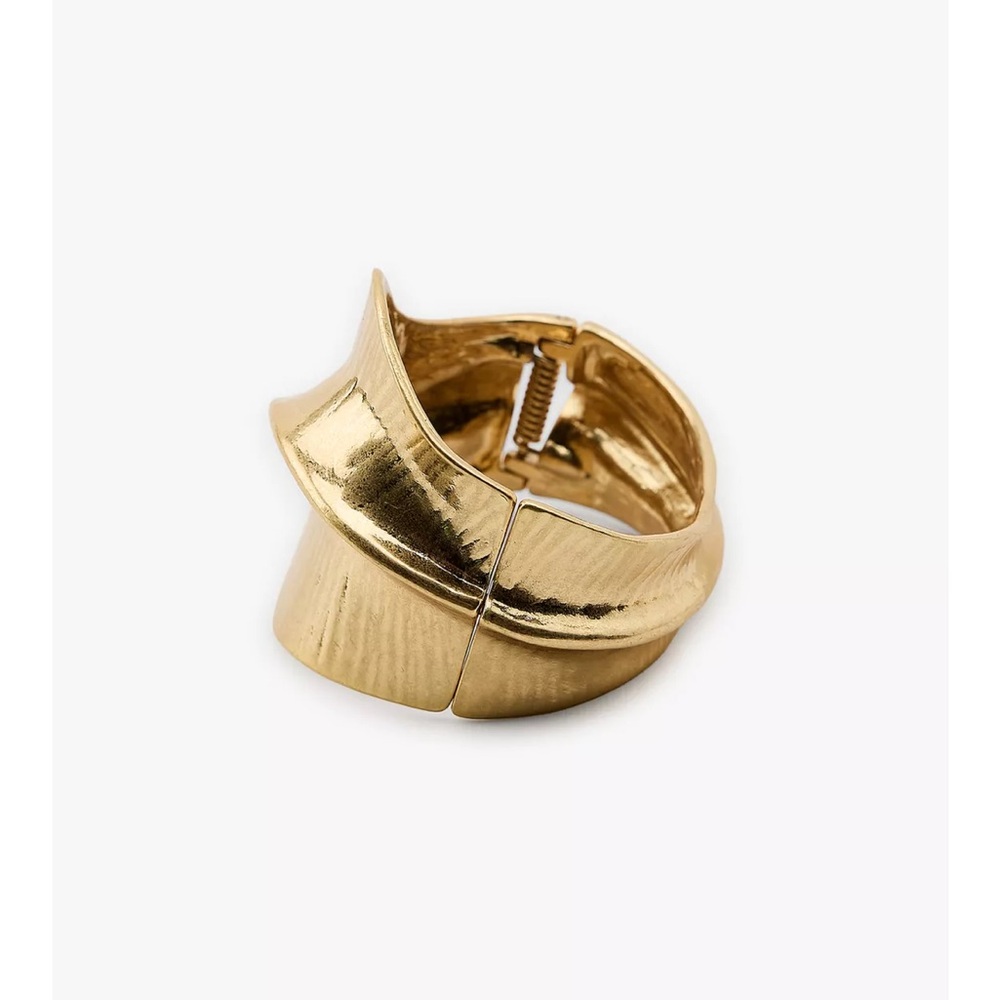 Zara NWT irregular metal bracelet gold 4736/259